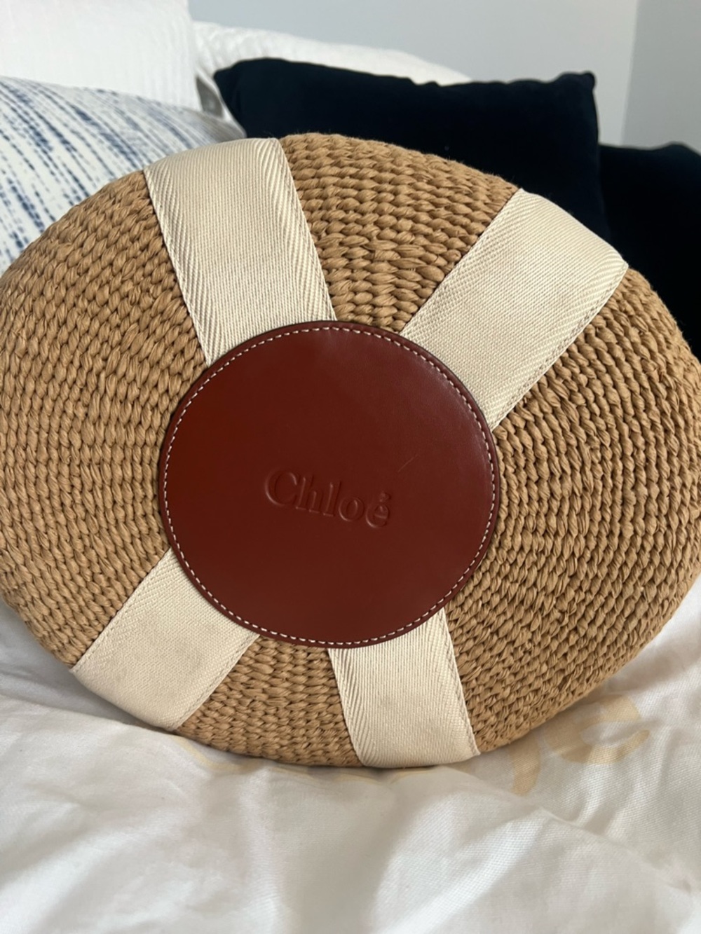 Chloe Woody Large Mifuko Basket Bag in Fair Trade Paper - Picture 8 of 11